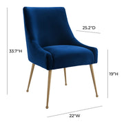 Beatrix - Velvet Side Chair - R&R Furniture Gallery (Fountain Valley, CA)