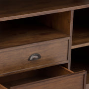 Redmond - Tall TV Media Stand - Rustic Natural Aged Brown - R&R Furniture Gallery (Fountain Valley, CA)