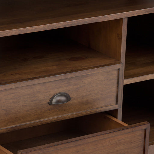 Redmond - Tall TV Media Stand - Rustic Natural Aged Brown - R&R Furniture Gallery (Fountain Valley, CA)