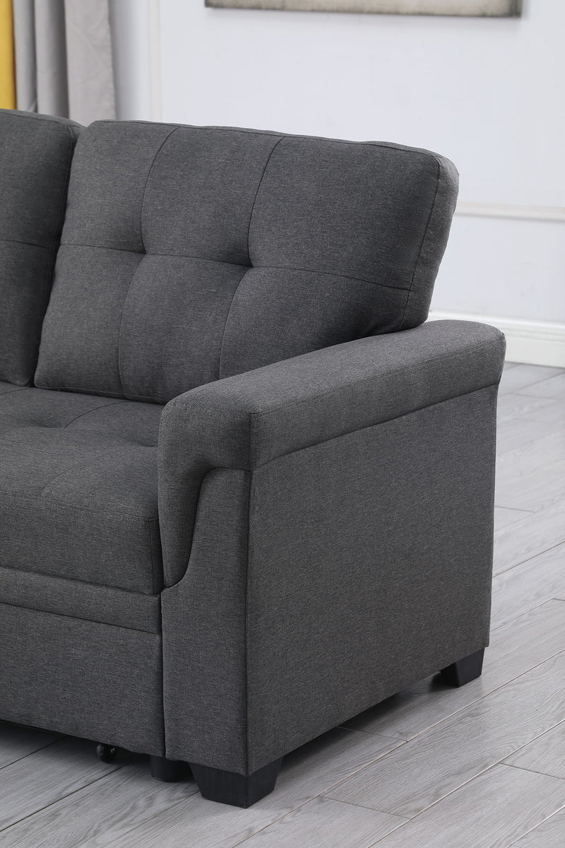 Lucca - Reversible Sleeper Sectional Sofa With Storage Chaise - R&R Furniture Gallery (Fountain Valley, CA)
