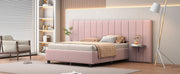 Upholstered Platform Bed With Big Headboard - R&R Furniture Gallery (Fountain Valley, CA)
