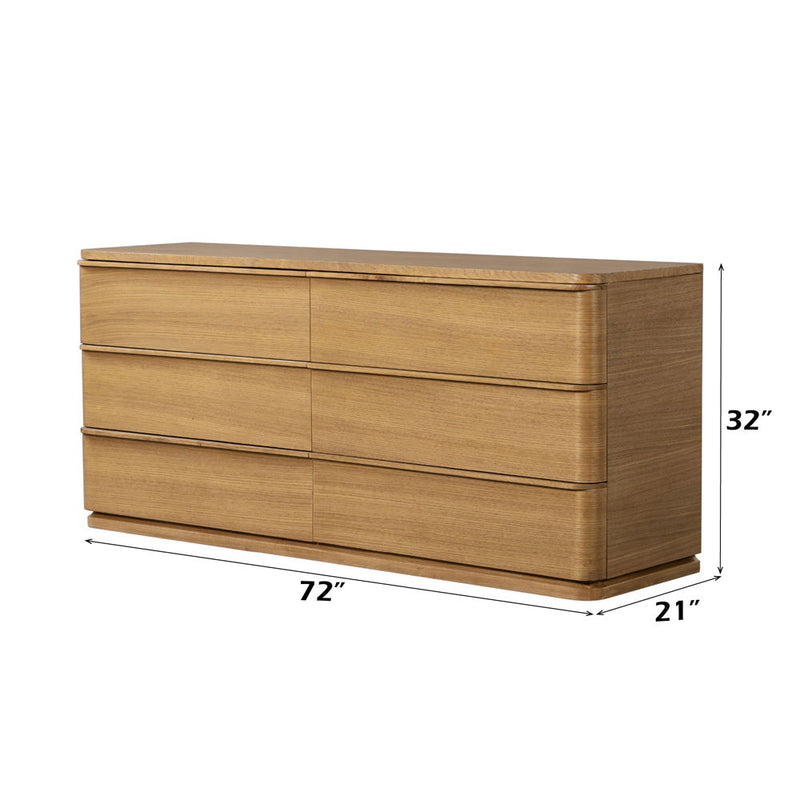 Zoey - Dresser - Oak - R&R Furniture Gallery (Fountain Valley, CA)
