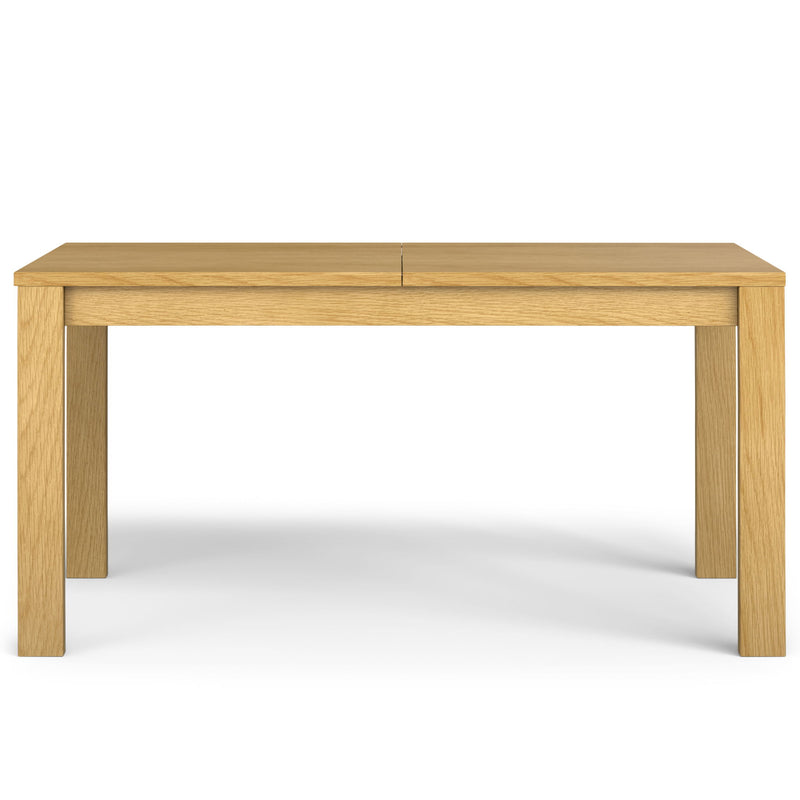Wilson handcrafted dining table by Simpli-Home with a wooden surface and sturdy legs, ideal for family meals and gatherings.