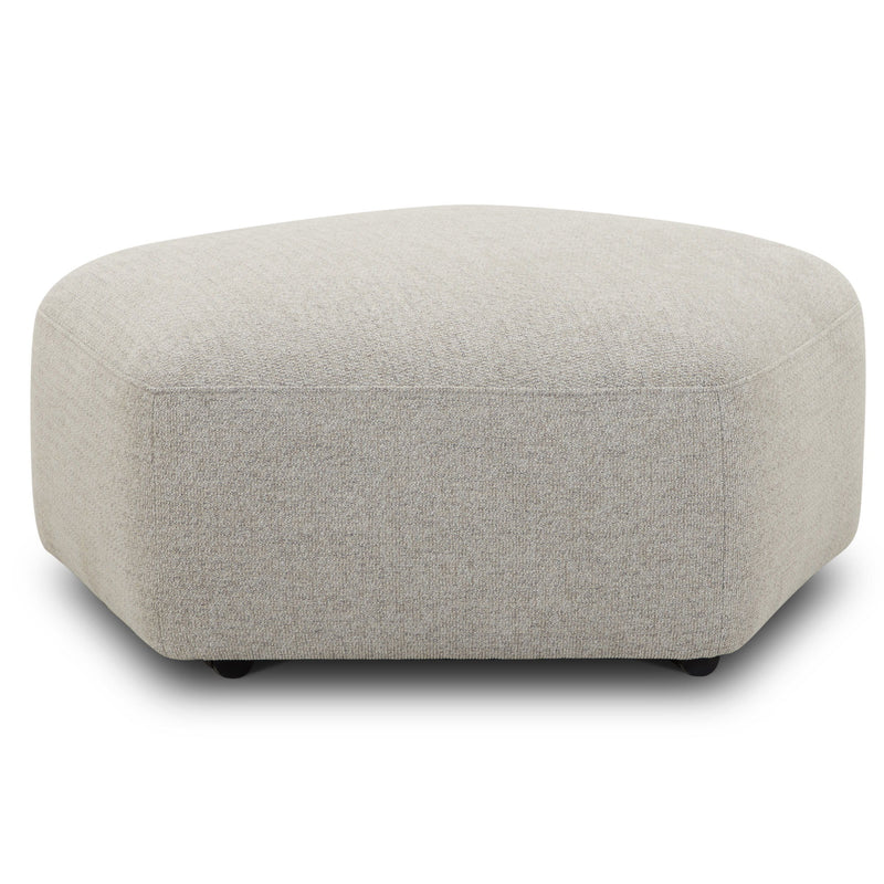 Playful - Ottoman With Casters - Canes Cobblestone - R&R Furniture Gallery (Fountain Valley, CA)