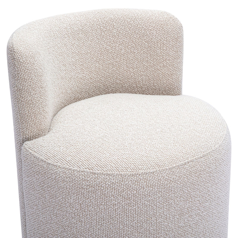 Hakuna - Performance Boucle Desk Chair - Cream - R&R Furniture Gallery (Fountain Valley, CA)