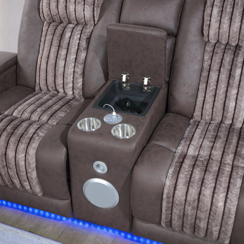 Duran - Power Reclining Loveseat With Power Headrest - R&R Furniture Gallery (Fountain Valley, CA)