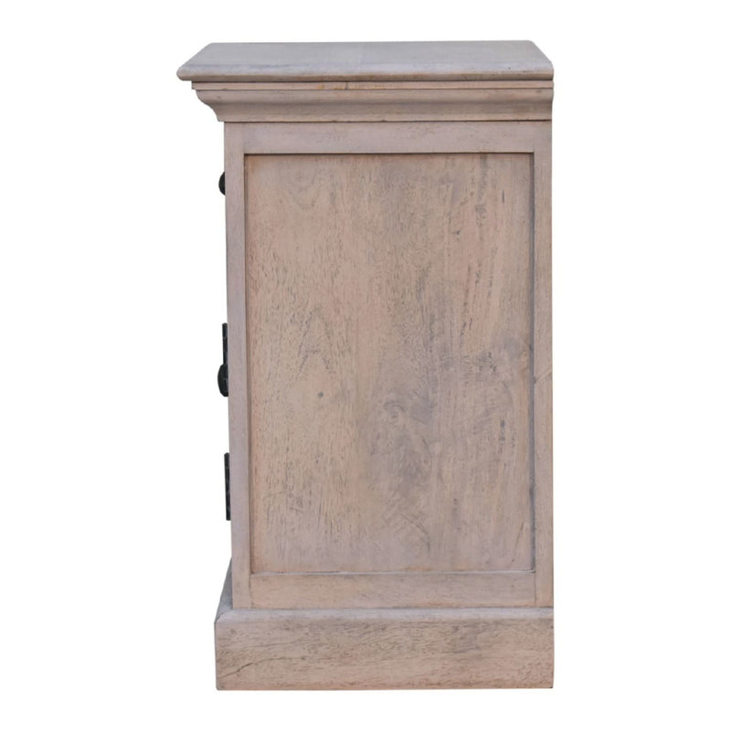 Glazed Bedside Table - Stone White - R&R Furniture Gallery (Fountain Valley, CA)