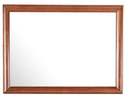 Glory Furniture LaVita mirror with sleek rectangular frame, reflecting a modern, stylish home interior.