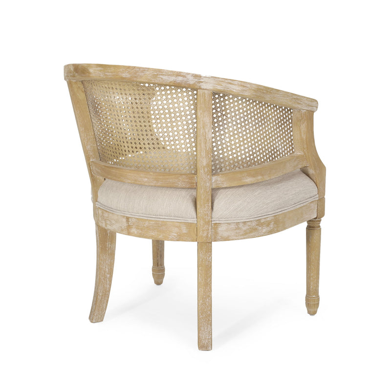 Curved Backrest Accent Chair - R&R Furniture Gallery (Fountain Valley, CA)