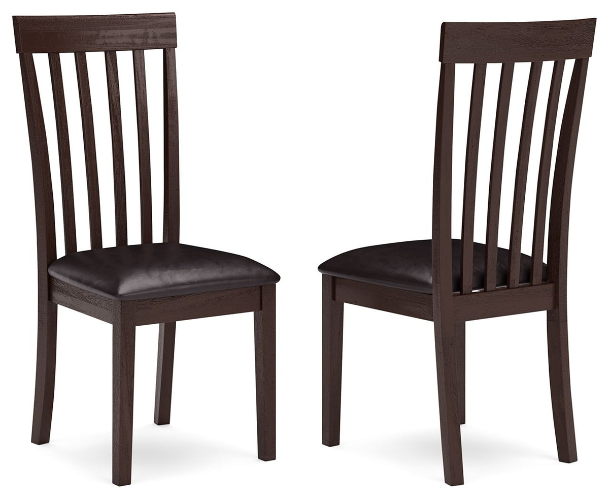 Hammis - Dining UPH Side Chair (Set of 2) - Dark Brown - R&R Furniture Gallery (Fountain Valley, CA)
