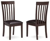 Hammis - Dining UPH Side Chair (Set of 2) - Dark Brown - R&R Furniture Gallery (Fountain Valley, CA)