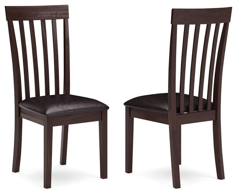 Hammis - Dining UPH Side Chair (Set of 2) - Dark Brown - R&R Furniture Gallery (Fountain Valley, CA)