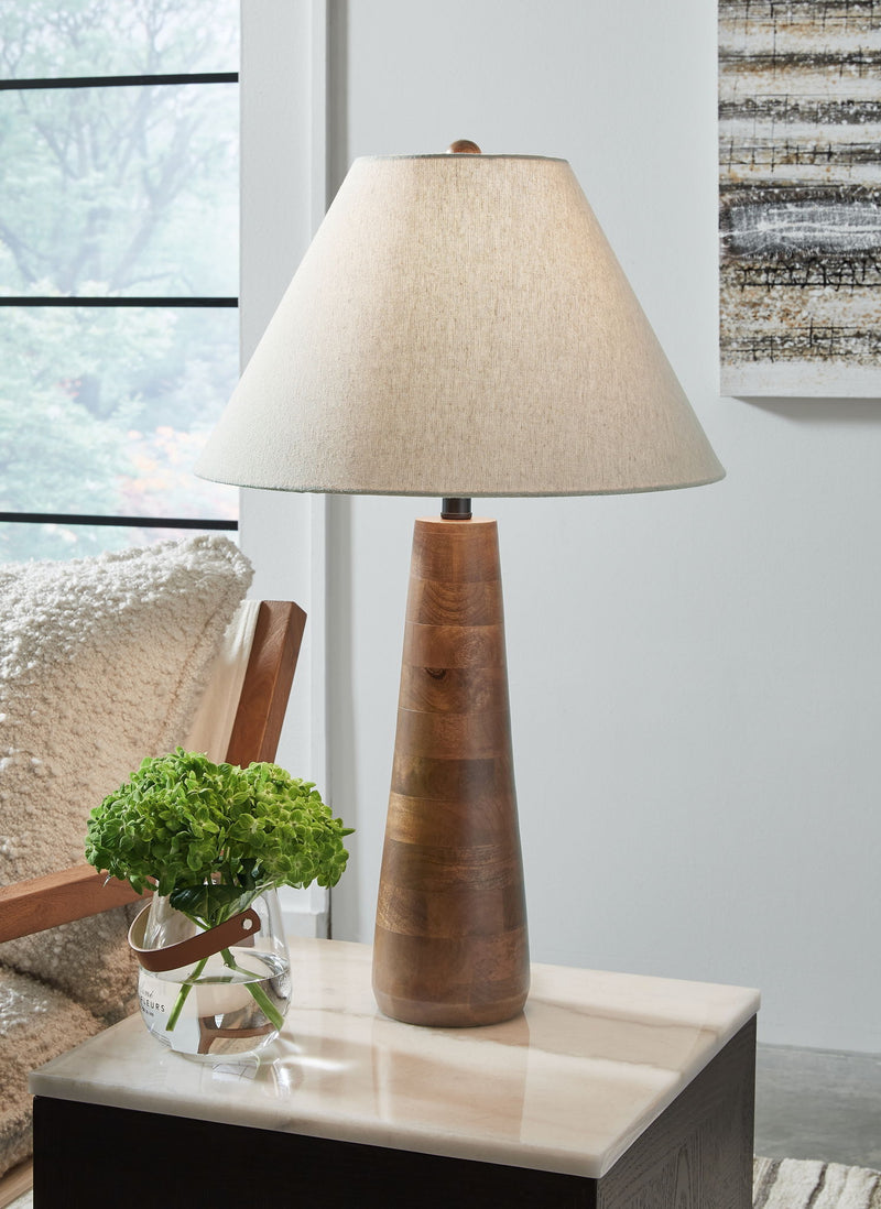 Danset - Wood Lamp - R&R Furniture Gallery (Fountain Valley, CA)