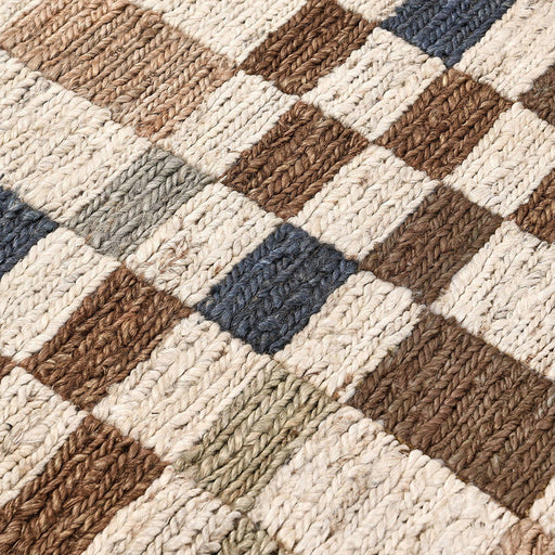 Soumak - 2' x 3' Jute Check Area Rug - Check Natural Multi - R&R Furniture Gallery (Fountain Valley, CA)