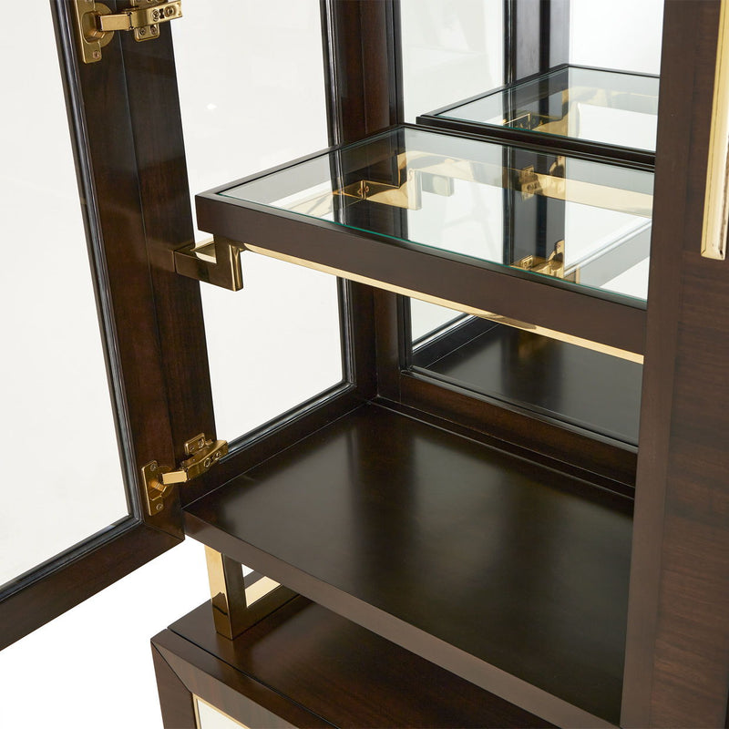Belmont Place - China Cabinet - Espresso - R&R Furniture Gallery (Fountain Valley, CA)