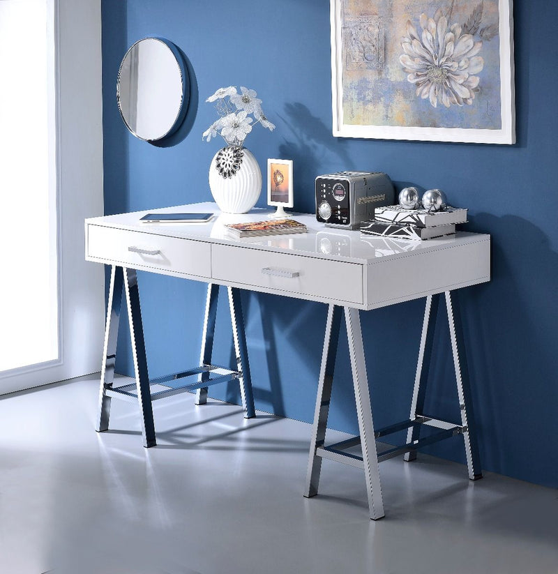 Coleen - Writing Desk With USB - R&R Furniture Gallery (Fountain Valley, CA)