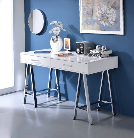 Coleen - Writing Desk With USB - R&R Furniture Gallery (Fountain Valley, CA)