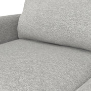 Livingston upholstered stationary sofa by Simpli-Home with plush fabric and cushioned armrests in a modern living room setting.