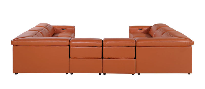 1224 - 8-Piece U-Shaped Sectional Sofa In With 4 Power Recliners & Power Headrests