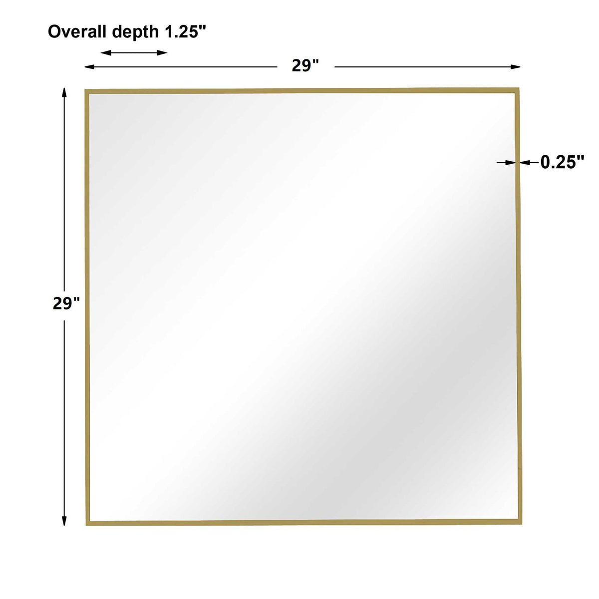 Uttermost Alexo square wall mirror with sleek frame, reflecting a contemporary interior design.