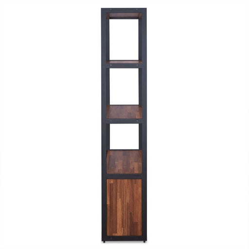 Sara - Bookshelf - Walnut & Sandy Black - R&R Furniture Gallery (Fountain Valley, CA)