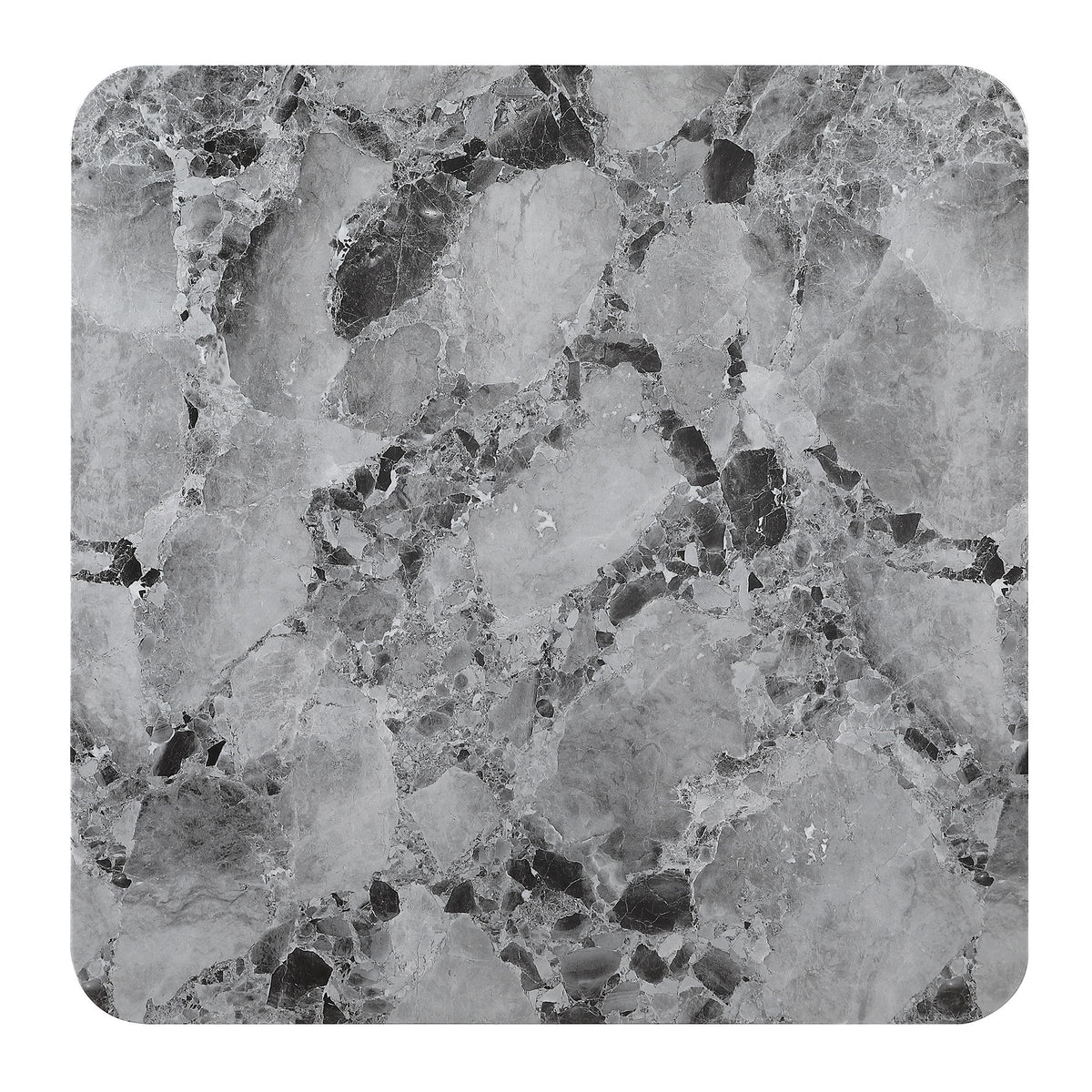 Square Frame Dining Table - Gray