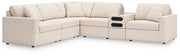 Signature Design by Ashley Modmax Oyster stationary sectional sofa with plush cushions and modern design.