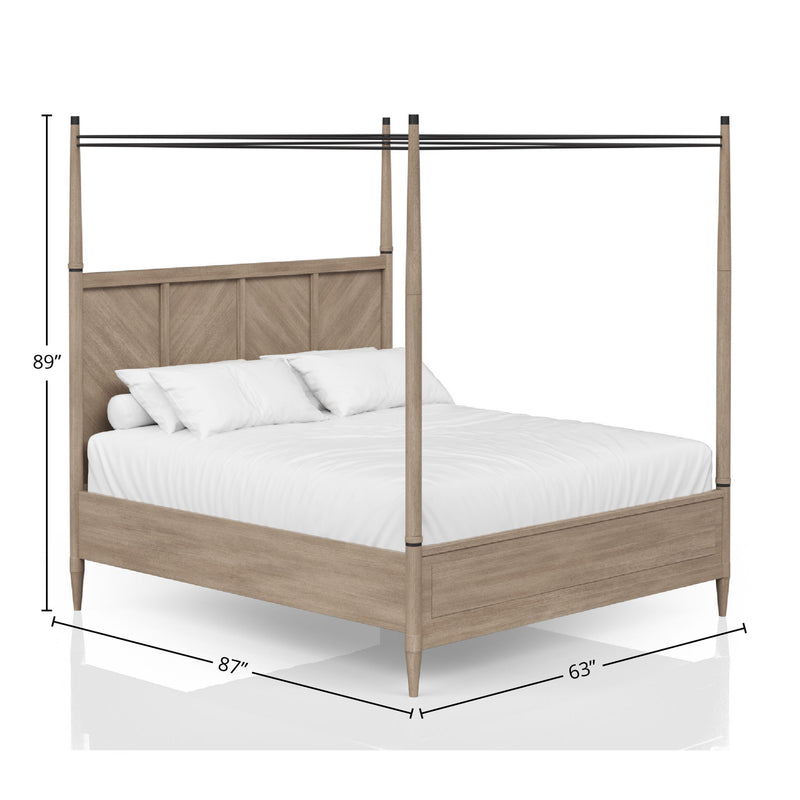 Transitional Styling Canopy Bed - R&R Furniture Gallery (Fountain Valley, CA)