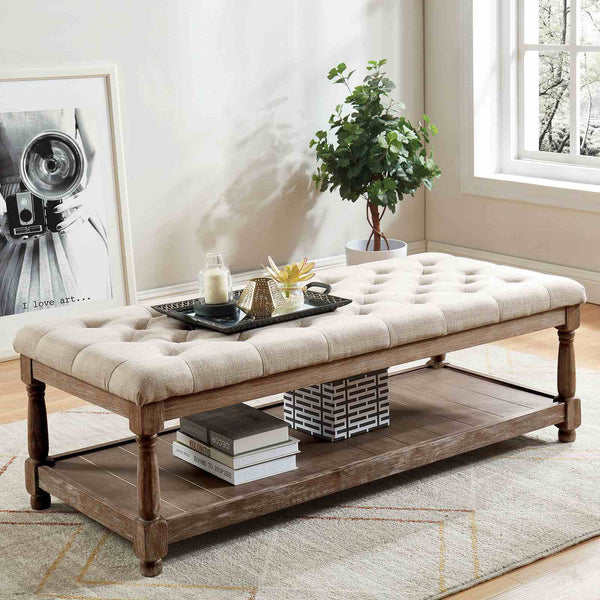 Tayah - Bench, Beige