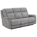 Linus - Zero Gravity Power Reclining Sofa - Hudson Gray