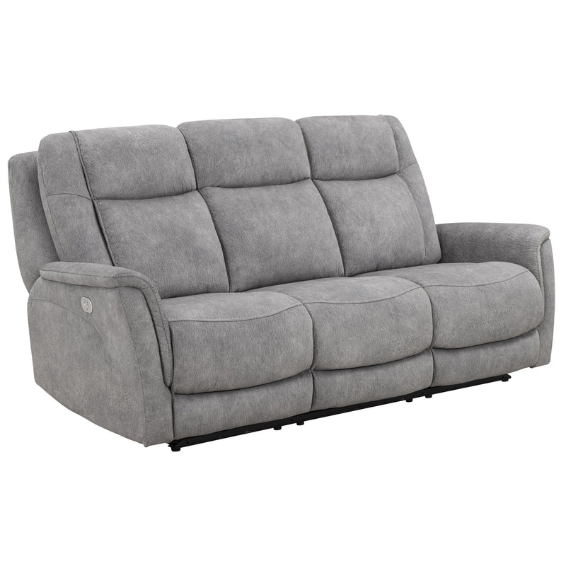 Linus - Zero Gravity Power Reclining Sofa - Hudson Gray