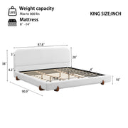 Elegant Upholstered Bed Frame - R&R Furniture Gallery (Fountain Valley, CA)