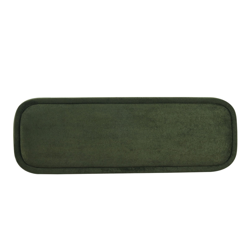 Indoor upholstered dining bench by Noble House with a cushioned seat and wooden legs, ideal for modern dining rooms.