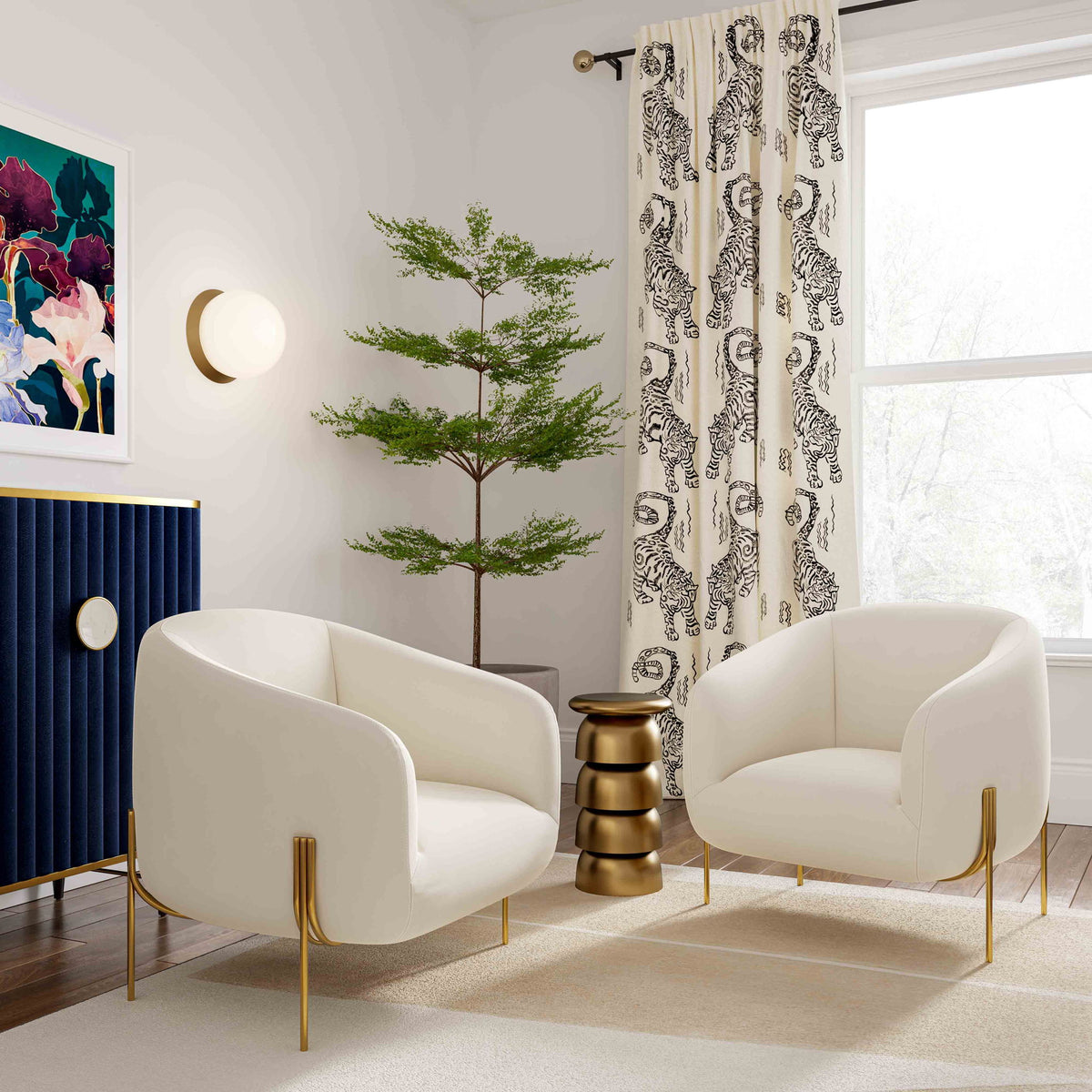 Kandra - Velvet Accent Chair - R&R Furniture Gallery (Fountain Valley, CA)