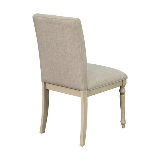 Fiona - Upholstered Dining Chair With Turned Legs (Set of 2) - Light Gray - R&R Furniture Gallery (Fountain Valley, CA)