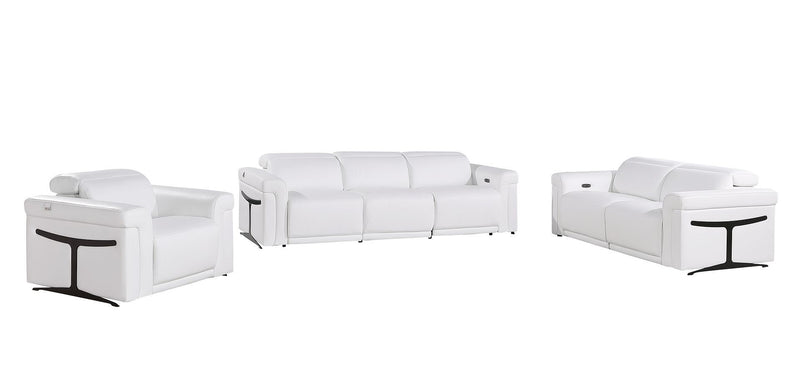 1126 - 6-Piece Modular Power Reclining Sofa, Loveseat & Chair Set In With 6 Power Recliners & Power Headrests