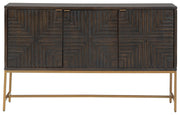 Elinmore - Accent Cabinet - Brown / Gold Finish - R&R Furniture Gallery (Fountain Valley, CA)