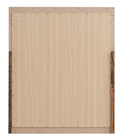 Gray and brown Magnolia mirror by Glory Furniture featuring a sleek, modern design with a rectangular shape and clean lines.