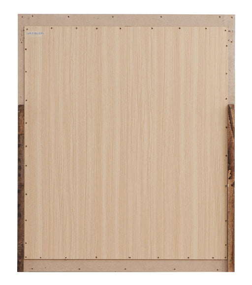 Gray and brown Magnolia mirror by Glory Furniture featuring a sleek, modern design with a rectangular shape and clean lines.