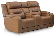 Knightington - Power Reclining Loveseat With Audio Seating - R&R Furniture Gallery (Fountain Valley, CA)