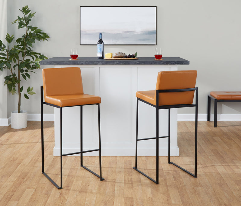 Lumi Source Fuji high back barstool with contemporary design, elegant tall stool with sleek frame and comfortable seating.
