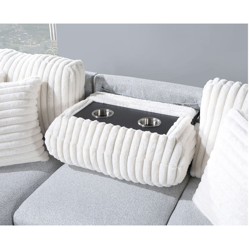 Ford - Reversible Pull Out Sofa Bed - Light Gray - R&R Furniture Gallery (Fountain Valley, CA)