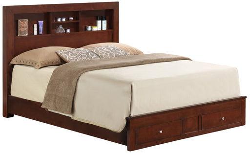 Modern storage bed by Glory Furniture with sleek design and under-bed storage, perfect for contemporary bedrooms.