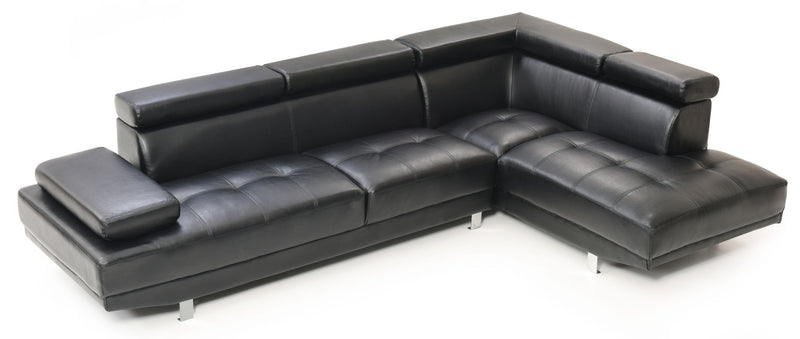 Riveredge Comfort Sectional sofa by Glory Furniture, showcasing plush seats and modern design in a living room setting.