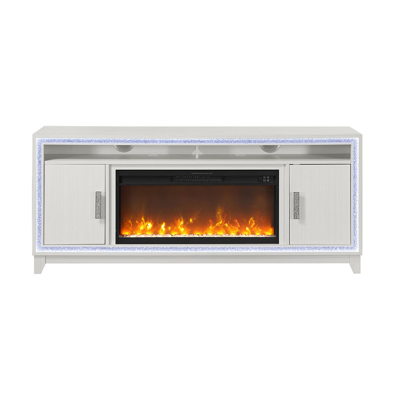 Almera - Fireplace With Adjustable Temperature And LED Options - R&R Furniture Gallery (Fountain Valley, CA)