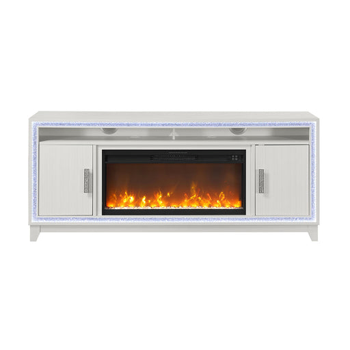 Almera - Fireplace With Adjustable Temperature And LED Options - R&R Furniture Gallery (Fountain Valley, CA)