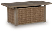 Laguna Heights - Rectangular Fire Pit Table - Beige - R&R Furniture Gallery (Fountain Valley, CA)
