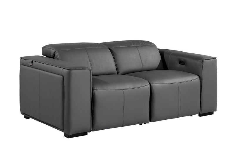 1224 - 5-Piece Modular Power Reclining Sofa And Loveseat Set In With 4 Power Recliners & Power Headrests