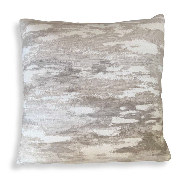 Abstract Waves - Outdoor Pillow - Brown