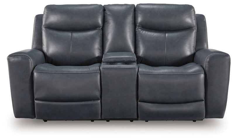Next Move - Power Reclining Loveseat With Console / Adjustable Headrest - R&R Furniture Gallery (Fountain Valley, CA)
